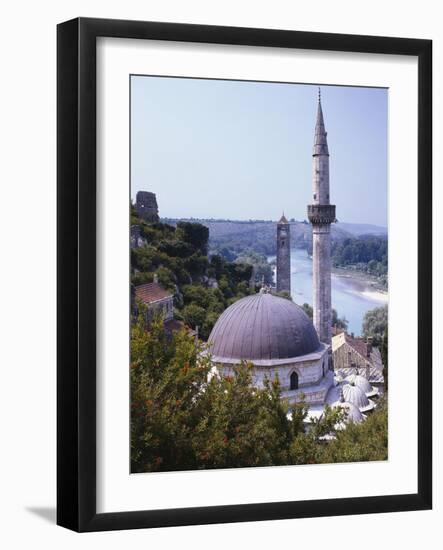 Bosnia, Pocitelj, Neretva, Mosque-Thonig-Framed Photographic Print