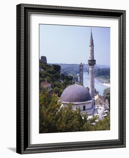 Bosnia, Pocitelj, Neretva, Mosque-Thonig-Framed Photographic Print