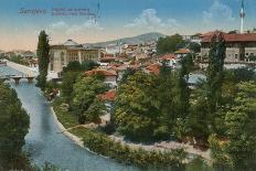Sarajevo - View to the North of the City. Postcard Sent in 1913-Bosnian Photographer-Giclee Print