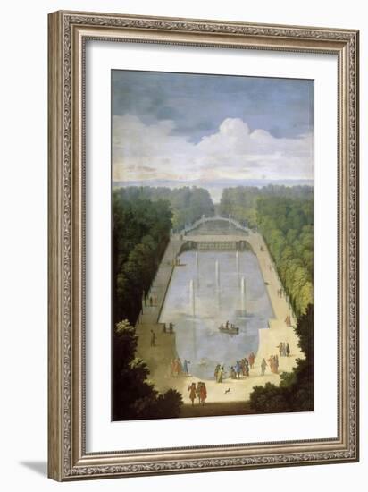 Bosquet De L'Île Royale and Bassin Du Miroir in the Gardens of Versailles-Etienne Allegrain-Framed Giclee Print