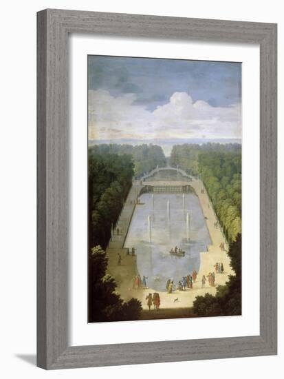 Bosquet De L'Île Royale and Bassin Du Miroir in the Gardens of Versailles-Etienne Allegrain-Framed Giclee Print