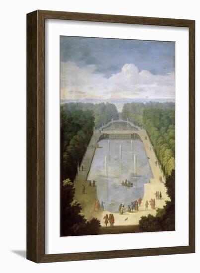 Bosquet De L'Île Royale and Bassin Du Miroir in the Gardens of Versailles-Etienne Allegrain-Framed Giclee Print
