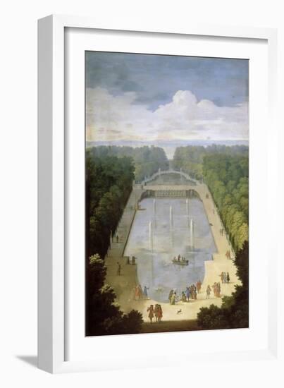 Bosquet De L'Île Royale and Bassin Du Miroir in the Gardens of Versailles-Etienne Allegrain-Framed Giclee Print