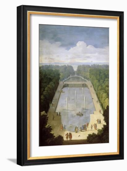 Bosquet De L'Île Royale and Bassin Du Miroir in the Gardens of Versailles-Etienne Allegrain-Framed Giclee Print