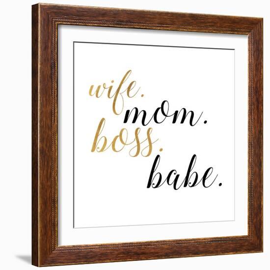 Boss Babe-Anna Quach-Framed Art Print