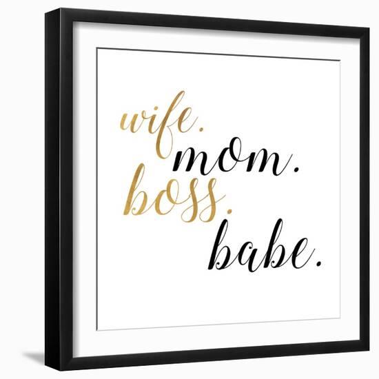 Boss Babe-Anna Quach-Framed Art Print