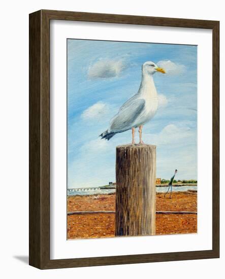 Boss Seagull, 2016 (Oil on Canvas)-Chris Ross Williamson-Framed Giclee Print