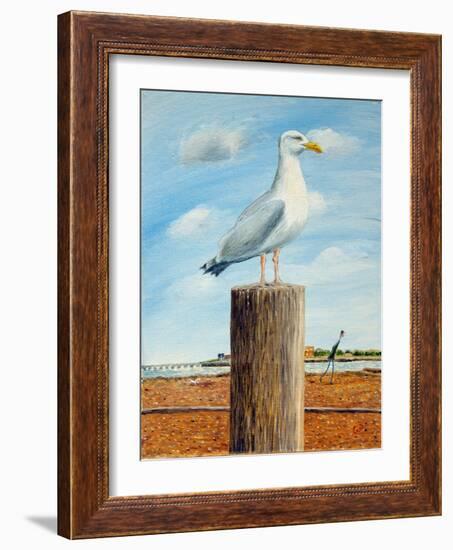 Boss Seagull, 2016 (Oil on Canvas)-Chris Ross Williamson-Framed Giclee Print