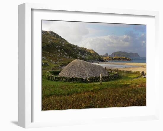 Bosta Iron Age House, Great Bernera Iron Age Village, Isle of Lewis, Western Isles, Scotland, Unite-Peter Richardson-Framed Photographic Print