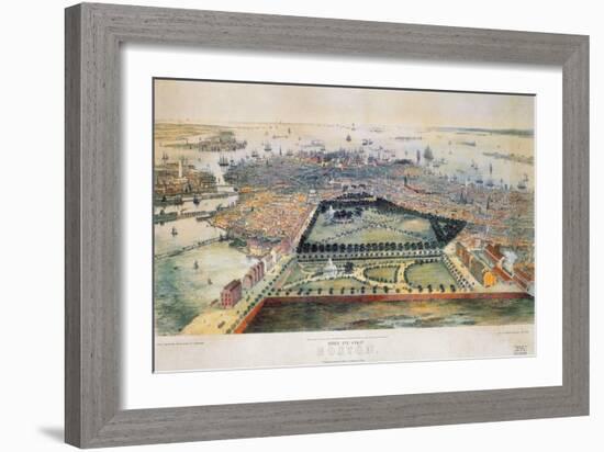 Boston, 1850-John Bachmann-Framed Giclee Print