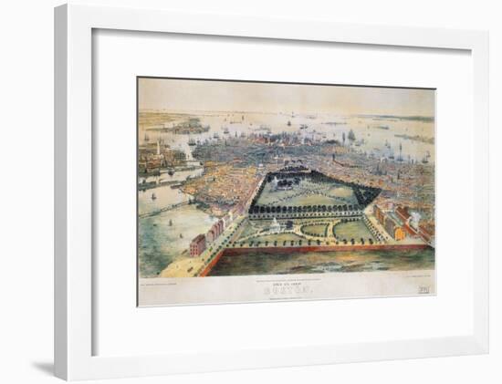 Boston, 1850-John Bachmann-Framed Giclee Print