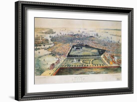 Boston, 1850-John Bachmann-Framed Giclee Print