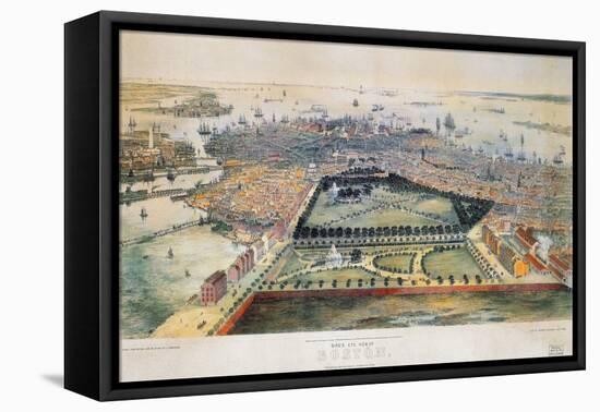 Boston, 1850-John Bachmann-Framed Premier Image Canvas