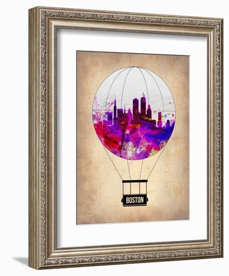 Boston Air Balloon-NaxArt-Framed Art Print