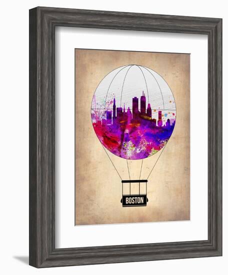 Boston Air Balloon-NaxArt-Framed Art Print