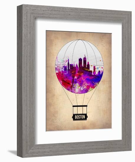 Boston Air Balloon-NaxArt-Framed Art Print
