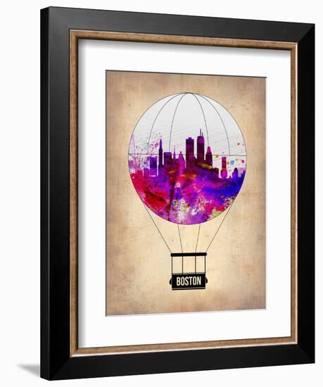 Boston Air Balloon-NaxArt-Framed Art Print