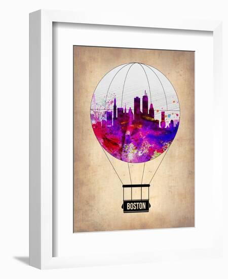 Boston Air Balloon-NaxArt-Framed Art Print