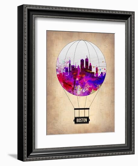 Boston Air Balloon-NaxArt-Framed Art Print