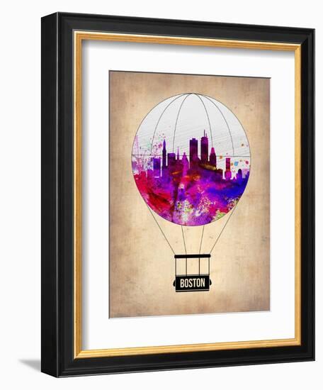 Boston Air Balloon-NaxArt-Framed Art Print