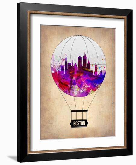 Boston Air Balloon-NaxArt-Framed Art Print