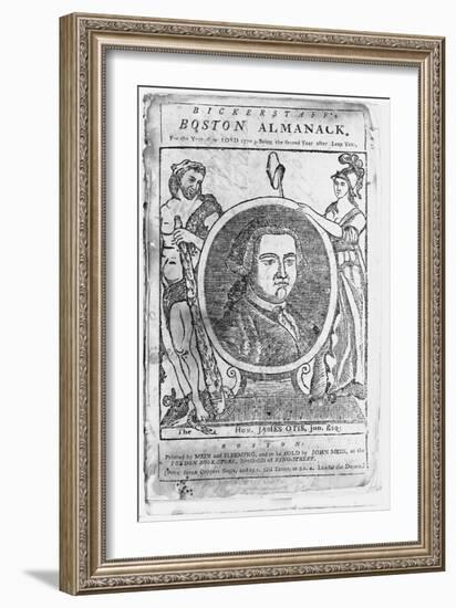 Boston Almanack Book Illustration-null-Framed Giclee Print