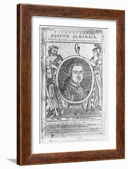 Boston Almanack Book Illustration-null-Framed Giclee Print