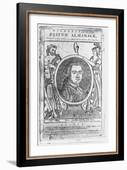 Boston Almanack Book Illustration-null-Framed Giclee Print