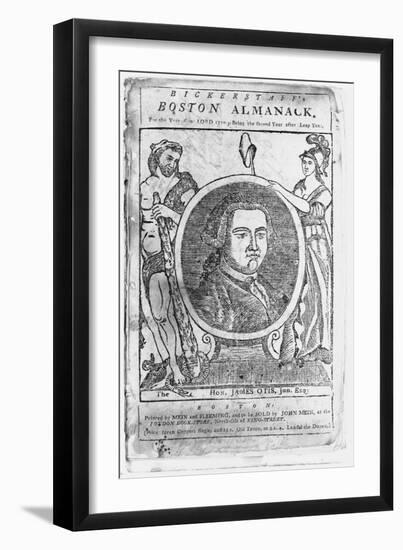 Boston Almanack Book Illustration-null-Framed Giclee Print