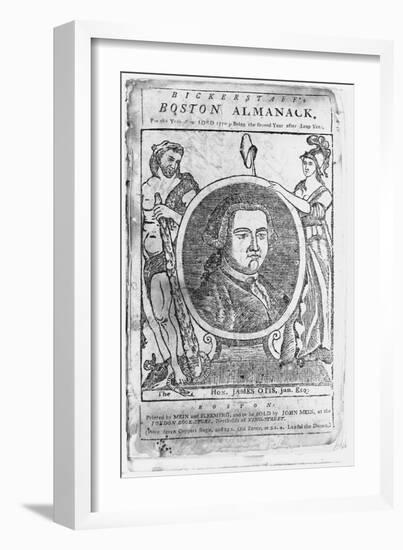 Boston Almanack Book Illustration-null-Framed Giclee Print