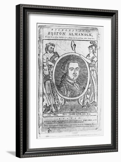 Boston Almanack Book Illustration-null-Framed Giclee Print