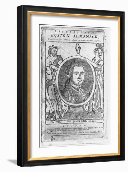 Boston Almanack Book Illustration-null-Framed Giclee Print