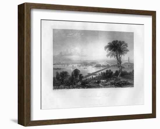 Boston and Bunker Hill, Massachusetts, 1855-FO Freeman-Framed Giclee Print