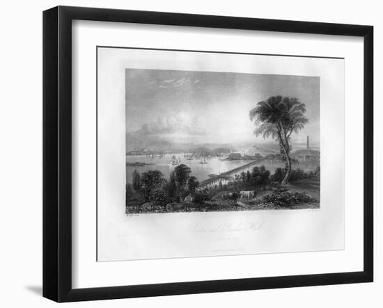 Boston and Bunker Hill, Massachusetts, 1855-FO Freeman-Framed Giclee Print