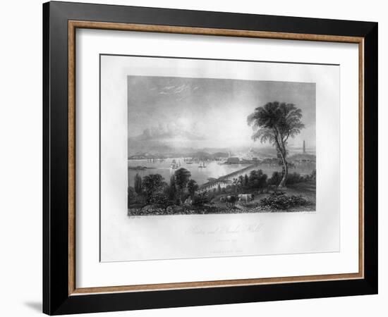 Boston and Bunker Hill, Massachusetts, 1855-FO Freeman-Framed Giclee Print