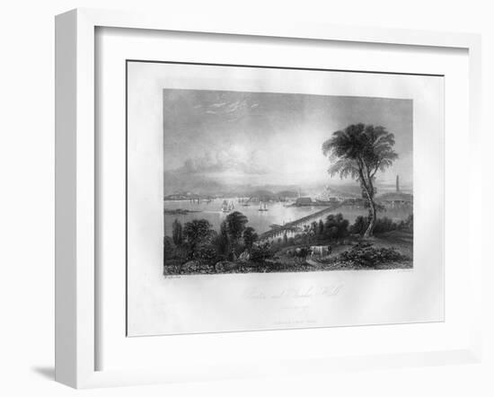 Boston and Bunker Hill, Massachusetts, 1855-FO Freeman-Framed Giclee Print