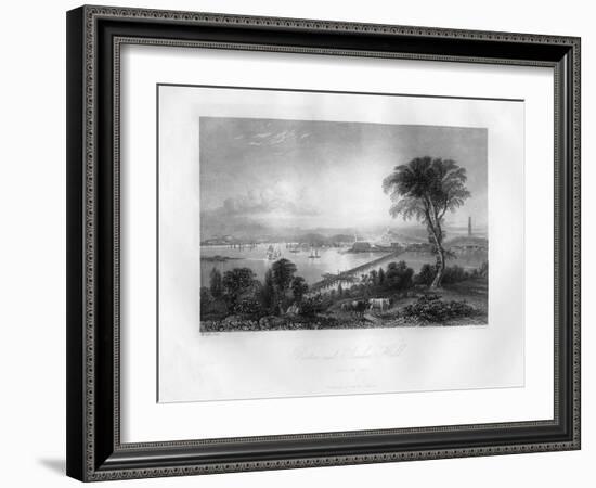 Boston and Bunker Hill, Massachusetts, 1855-FO Freeman-Framed Giclee Print