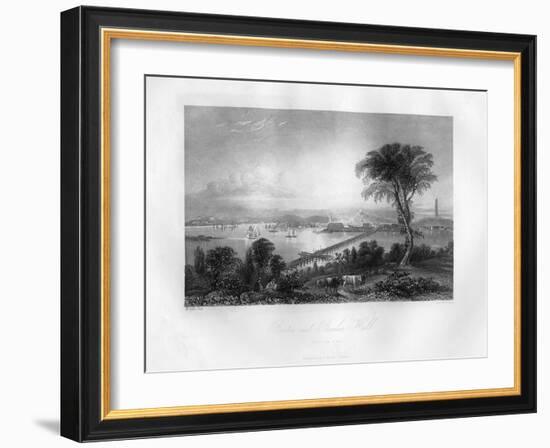 Boston and Bunker Hill, Massachusetts, 1855-FO Freeman-Framed Giclee Print