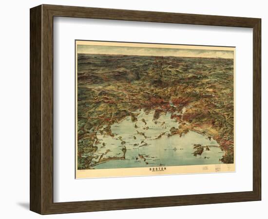 Boston and Environs-George Walker & Co.-Framed Art Print