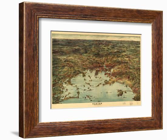 Boston and Environs-George Walker & Co.-Framed Art Print