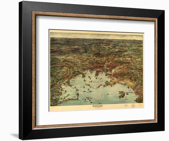 Boston and Environs-George Walker & Co.-Framed Art Print