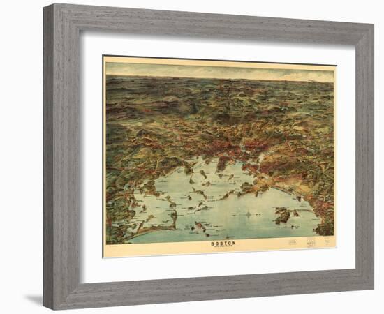 Boston and Environs-George Walker & Co.-Framed Art Print