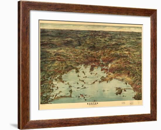 Boston and Environs-George Walker & Co.-Framed Art Print