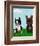 Boston and Frenchie-Brian Rubenacker-Framed Art Print