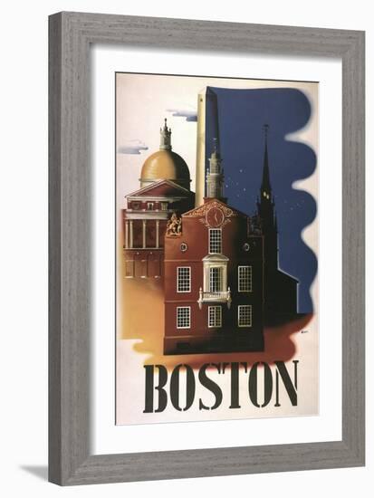 Boston Architecture-null-Framed Giclee Print