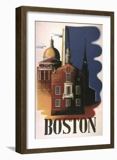 Boston Architecture-null-Framed Giclee Print