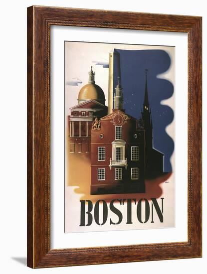 Boston Architecture-null-Framed Giclee Print