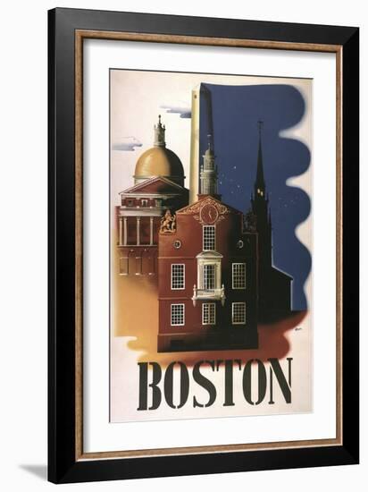 Boston Architecture-null-Framed Giclee Print