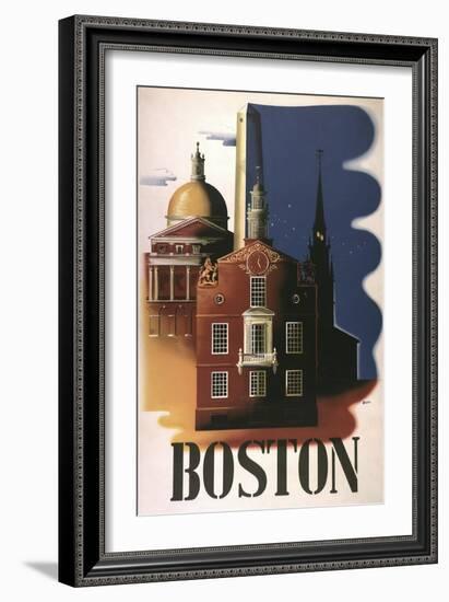 Boston Architecture-null-Framed Giclee Print