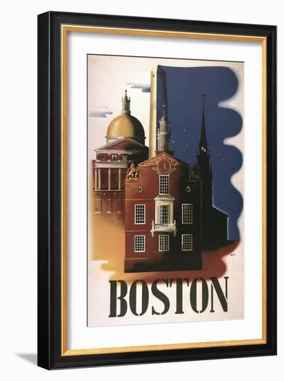 Boston Architecture-null-Framed Giclee Print